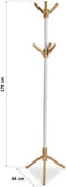Kapstok Versa Jana Metaal Rubberwood (44 x 178 x 44 cm) (44 x 178 x 44 cm)