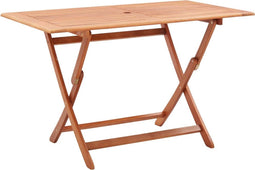 vidaXL - Tuintafel - inklapbaar - 120x70x75 - cm - massief - eucalyptushout