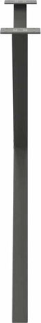 vidaXL - Eettafelpoten - 2 - st - X-vormig - 90x(72-73) - cm - staal - antraciet