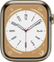 Apple Watch Series 8 - 45mm - Roestvrij staal - Goud - GPS + Cellular