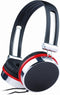 Gembird MHS-903 - Draadkoptelefoon met microfoon - Ingebouwde volumeregelaar - Rood Zilver Zwart