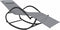 vidaXL - Ligbed - schommelend - staal - en - textileen - grijs
