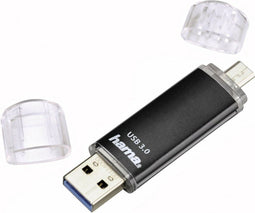 Hama Laeta Twin - USB-stick - 128GB USB 3.2 Gen 1 en micro-USB 2.0 - Zwart