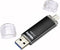 Hama Laeta Twin - USB-stick - 128GB USB 3.2 Gen 1 en micro-USB 2.0 - Zwart