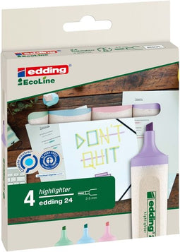 Edding - Markeerstift edding 24 eco 2-5mm pastel assorti