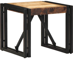 vidaXL - Salontafel - 40x40x35 - cm - massief - ruw - mangohout