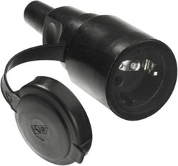 Bachmann 919.177 Koppeling met randaarde Rubber, Silicone 250 V Zwart IP44