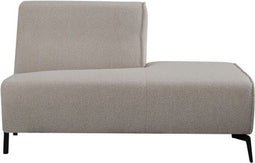 LABEL51 Bank Nero Element Ottomane Rechts Naturel Bouclé