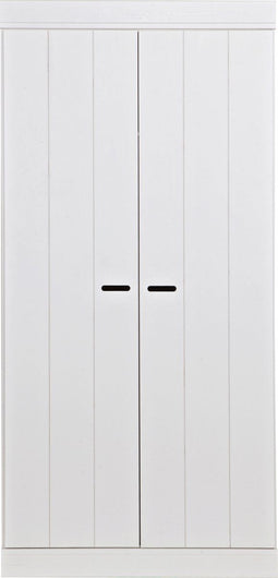 WOOOD Connect Kledingkast 2-Deurs - Grenen - Wit - 195x94x53
