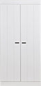 WOOOD Connect Kledingkast 2-Deurs - Grenen - Wit - 195x94x53