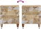 vidaXL - Nachtkastje - 40x33,5x46 - cm - massief - mangohout