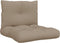 vidaXL - Palletkussens - 2 - st - stof - taupe