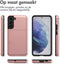imoshion Hoesje Geschikt voor Samsung Galaxy S21 Hoesje - Ruimte voor 2 pasjes - imoshion Backcover met pasjeshouder - Rosé Goud