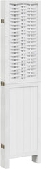 vidaXL - Kamerscherm - met - 6 - panelen - massief - paulowniahout - wit