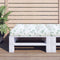 vidaXL - Palletkussen - bladpatroon - 70x70x12 - cm - stof