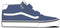 Vans Brooklyn Mid V SUEDE/CANVAS - Unisex Sneakers - Dubbele klittenbandsluiting - True Navy