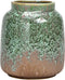 Porseleinen vaas Groen/Taupe (B/H/D) 13x16x13cm