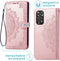 iMoshion Hoesje Geschikt voor Xiaomi Redmi Note 11 (4G) / Redmi Note 11S (4G) Hoesje Met Pasjeshouder - iMoshion Mandala Bookcase - Rosé Goud