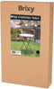 Brixy 2 Stevige Statafels - Partytafel - Robuust - Weersbestendig - Inklapbaar - 80cm x 110cm - Wit/Grijs