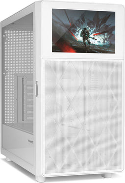 Nox Hummer Bios - Midi Tower PC - ATX ITX micro ATX - Gehard glas - Wit