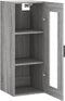 vidaXL - Hangkast - 34,5x34x90 - cm - grijs - sonoma - eikenkleurig