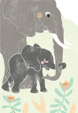 Blad Crochetts 30 x 42 x 1 cm Olifant