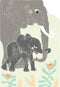 Blad Crochetts 30 x 42 x 1 cm Olifant