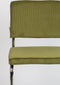 Zuiver Ridge Rib Eetkamerstoelen Groen - Set van 2