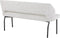 MUST Living Bench Bloom 150,86x150x57 cm, bouclé light grey