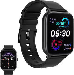 Golden Sound Premium Smartwatch - Stappenteller - Slaapmeter - Hartslagmeter - 100+ Sportmodi - Zwart