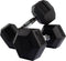 VirtuFit Hexa Dumbbell Pro - 15 kg - Hexagon Dumbbell - Duurzaam en Slijtvast - Zilver