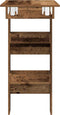 vidaXL - Bartafel - wandgemonteerd - 102x45x103,5 - cm - bewerkt - hout - oud - hout