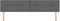 vidaXL - Hoofdbord - met - Knopen - Geweven - Donkergrijs - 200 - cm - Stof