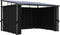 vidaXL - Prieel - met - gordijn - 405x294x244 - cm - antraciet