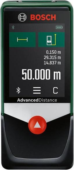 Bosch AdvancedDistance 50C - Laserafstandsmeter - Nauwkeurig tot 50 m met Bluetooth - Kleurendisplay