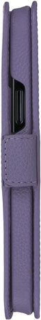 D. Bramante New York - Flip cover - Magneetsluiting en pasjesvakjes - Paars