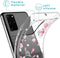 iMoshion Hoesje Geschikt voor Samsung Galaxy S20 Plus Hoesje Siliconen - iMoshion Design hoesje - Roze / Transparant / Blossom Watercolor