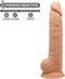 SILEXD – Dual Density siliconen beige dildo met balzak – 26.6 cm
