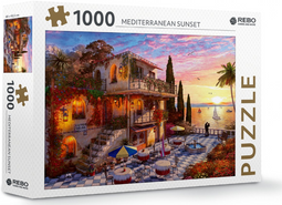 Rebo Mediterranean Sunset - Puzzel 1000 st. - Formaat 68 x 49 cm