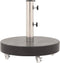 vidaXL - Parasolvoet - rond - 30 - kg - graniet - zwart