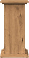 vidaXL - Sokkel - met - opbergruimte - 31x30x60 - cm - hout - artisanaal - eikenkleur
