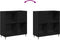 vidaXL - Recordkast - Zwart - Eiken - 84,5x38x89 - cm - Gelaagd - Hout
