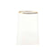 Vlak glas voor champagne en cava Home ESPRIT Transparant Gouden Kristal 400 ml (6 Stuks)