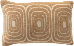 Dutch Decor ELIANA - Sierkussen 30x50 cm - Irish Cream - beige - Inclusief binnenkussen