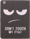 Tablet Hoes Geschikt voor iPad 4 / iPad 3 / iPad 2 - Design Softcase Bookcase - Zwart / Meerkleurig /Don't touch my pad