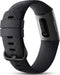 imoshion Siliconen bandje - Geschikt voor Fitbit Charge 4, Charge 3 - Zwart - One Size