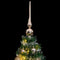 vidaXL - Kunstkerstboom - met - 150 - LED's - kerstballen - en - sneeuw - 120 - cm