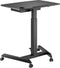 VDD Gaming - Zit Sta Bureau - Verrijdbaar - In hoogte verstelbaar 76-113 cm - Zwart - Bureaublad 80 x 58 cm