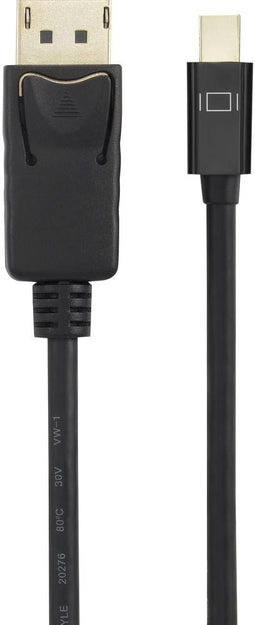 Renkforce RF-4538178 - DisplayPort-kabel Mini DisplayPort naar DisplayPort - 4K-resolutie - Zwart