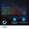 Nedis GKBD110BK - Gaming Toetsenbord - Membraan met LED-verlichting - Kleur: Meerkleurig